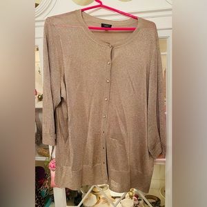 Pretty gold glitter cardigan
